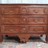 Commode Louis XV en noyer