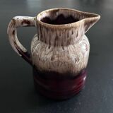 Flamed brown beige pitcher