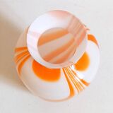 Vase Murano orange de Carlo Moretti Années 70 Hauteur 36 cm