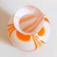 Orange Murano vase by Carlo Moretti 1970s Height 36 cm