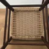 2 chaises scandinaves avec assise en corde