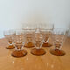 Ensemble de 6 verres vintage style Art déco