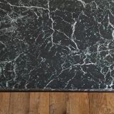 Modernist coffee table in green marbled black Formica