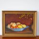 oil painting on panel still life fruit lemons signed 1950