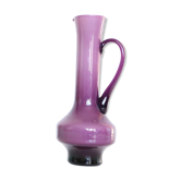 Vase en opaline violet