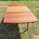 Table à manger en teck extensive scandinave 1960