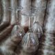 3 vintage stemmed glasses