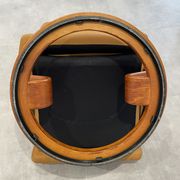Ekornes chaise longue armchair in Norwegian Scandinavian leather, Chamois