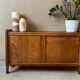 Small vintage wooden storage unit