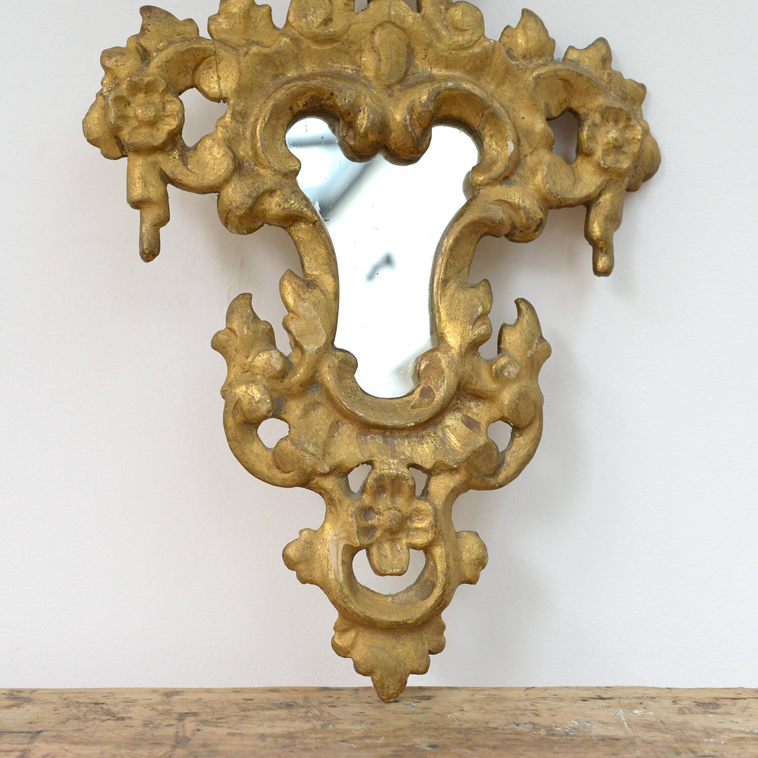 Pair of Venetian Mirrored Appliques Original Antiques