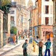 Tableau Montmartre Par J.arnaldi