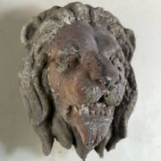 Sculpture en terre cuite, cache-boulin, élément de façade XIXème siècle