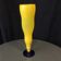 Yellow and cobalt blue two-tone soliflore vase