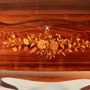Bureau de pente marqueté de style Louis XV époque napoléon iii