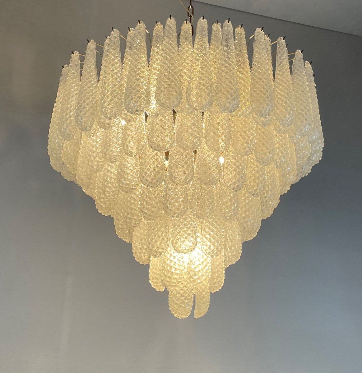 Venetian chandelier in Murano glass circa 1980
