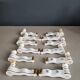12 Limoges art porcelain knife rests in their case