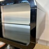 Side table with tulip base in chrome