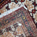 Vintage Persian Carpet Hamadan handmade 80cm x 207cm 1960s, 1C378