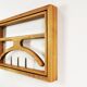 Modernist extendable wall coat rack, Denmark 1970s.