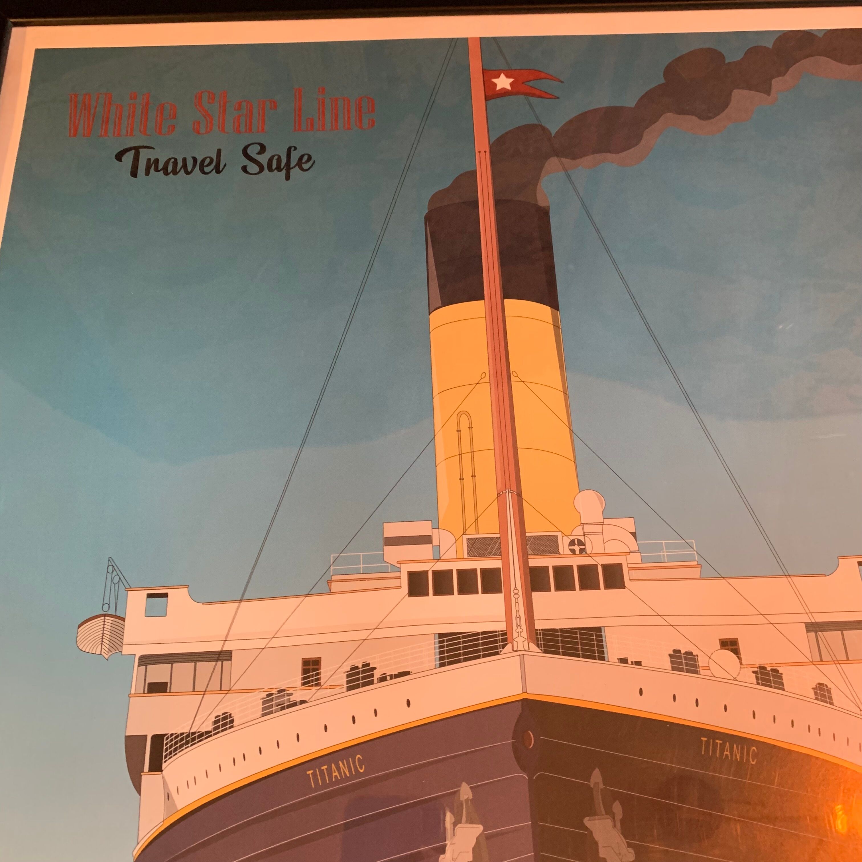 Poster du Titanic et de la White Star Line