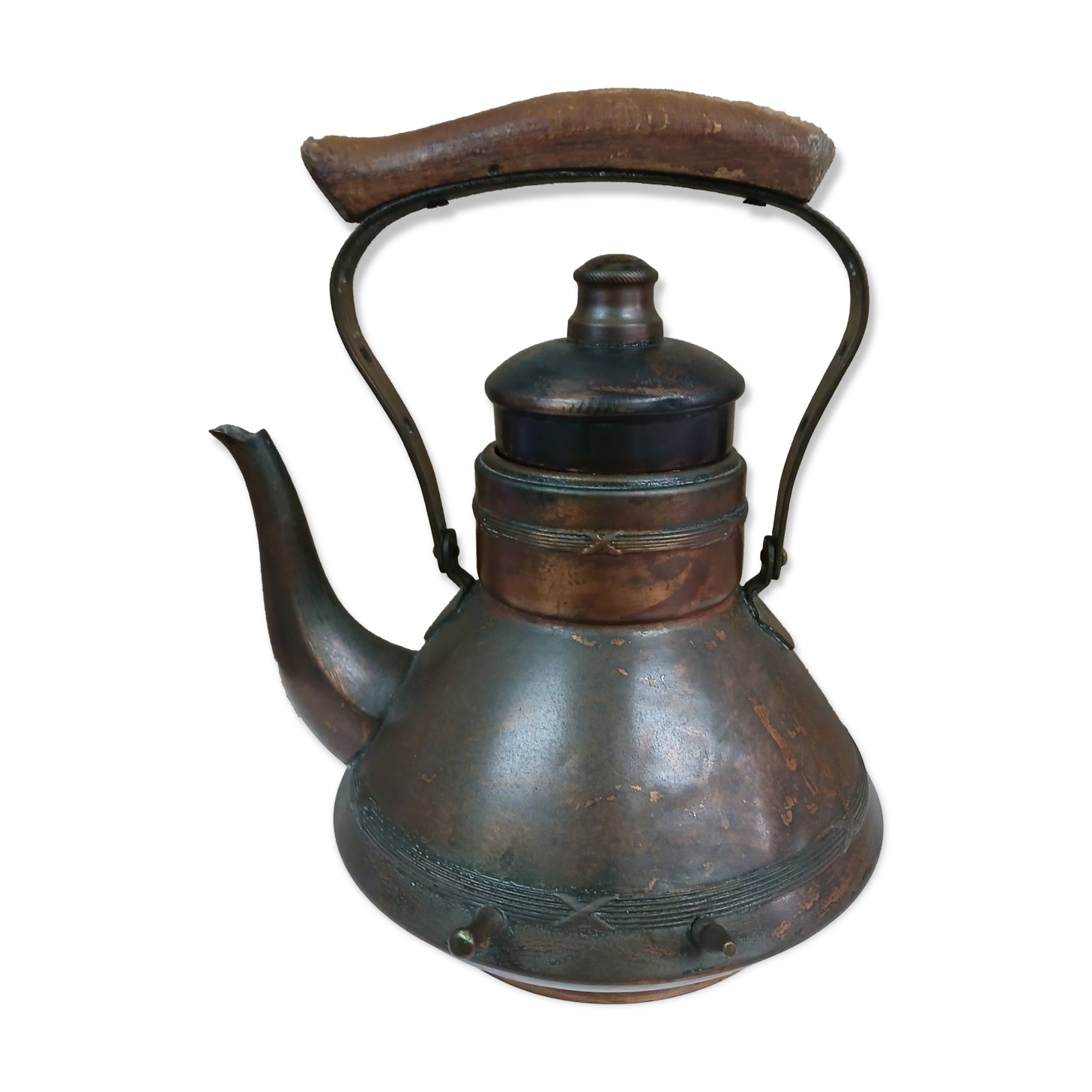 vintage copper teapot