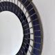 Vintage Danish round mosaic wall mirror, marked B. J. H. Moller, 1970s