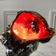 Vallauris lamp signed shellfish and fish 70s