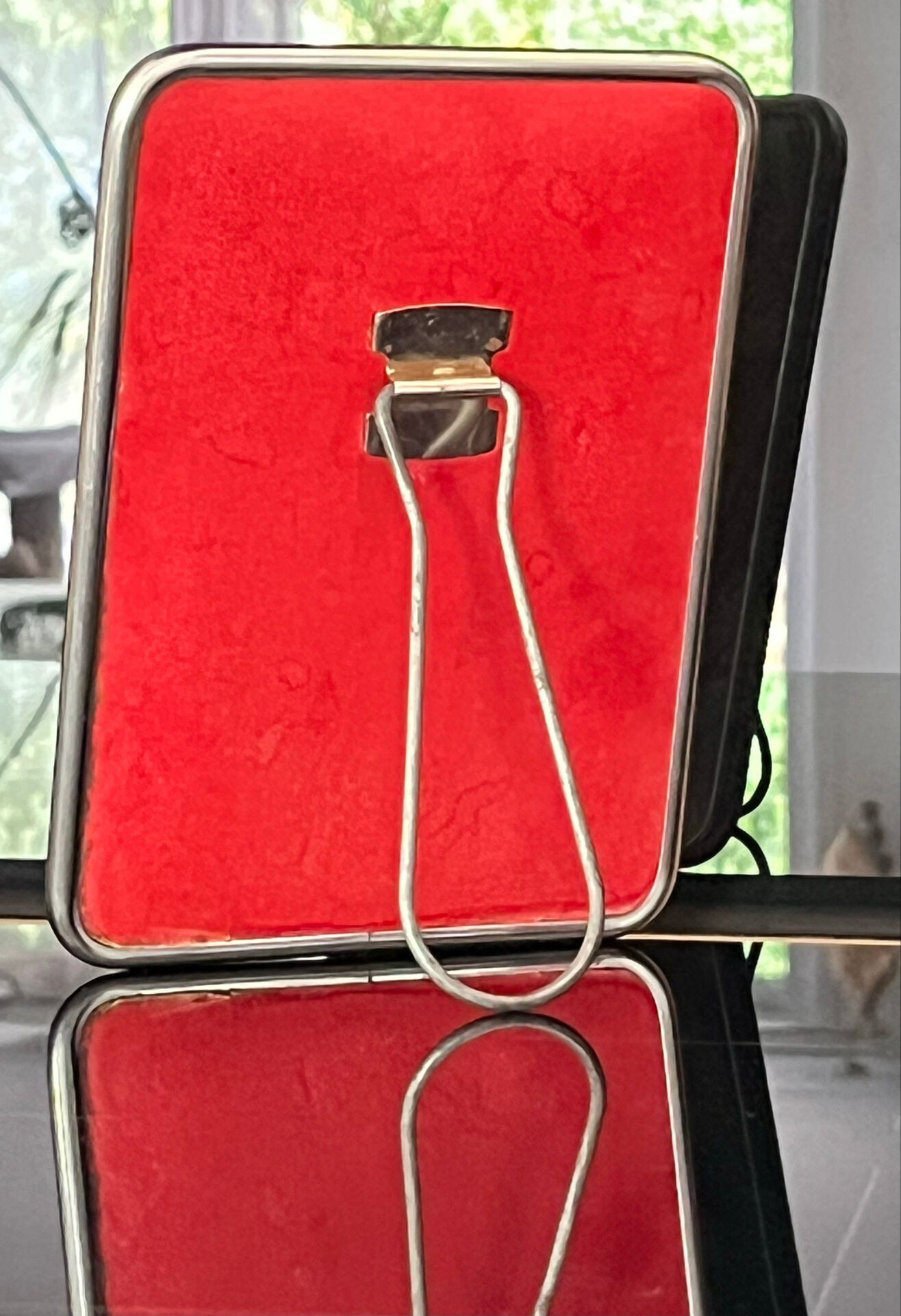 Small barber's mirror