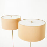 Paire de lampadaires 'G-024' produits par Bergboms, Suède, années 1960.