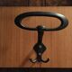 Wall coat holder in metal and wood 1960