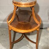 Old-fashioned tea table, 1920 in marquetry