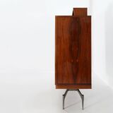 Rare A-geometrically Italian Mid-century cabinet in rosewood, 1960s