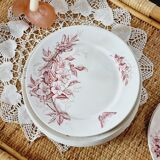 Set of 14 deep flat and dessert plates with defect FT Jasmins Badonviller