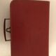 Vintage red card suitcase
