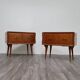 Coppia Di Comodini Gio Ponti Style Mid-Century 1950’s Modernariato Des