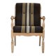 1970s, Danish armchair, furniture wool, solid oak wood.