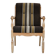 1970s, Danish armchair, furniture wool, solid oak wood.