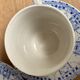 Set of 3 tea cups and their earthenware cups