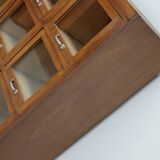 Vintage Large German Beech Haberdashery Shop Cabinet / Vitrine, 1950s