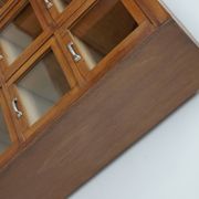 Vintage Large German Beech Haberdashery Shop Cabinet / Vitrine, 1950s