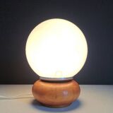Wooden bedside lamp