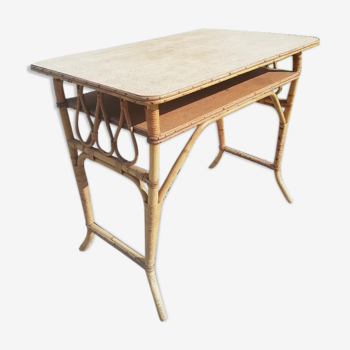 Rattan desk