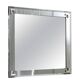 Mirror from Fontana Arte with Square Metal and Mirrored Frame, Italy 1960s