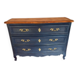 Commode vintage restaurée – peinture Annie Sloan Oxford Navy & cire cl