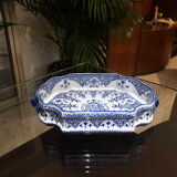 Plat centre de table Rouen Gien 1876