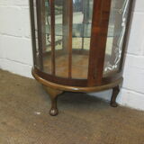 Walnut art deco showcase