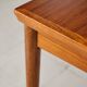 Extendable teak table by Poul Hundevad, Denmark