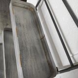 Large vintage metal 3 tier shelf