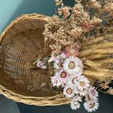 Wicker basket without handle
