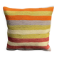 Coussin en laine turque rayé
